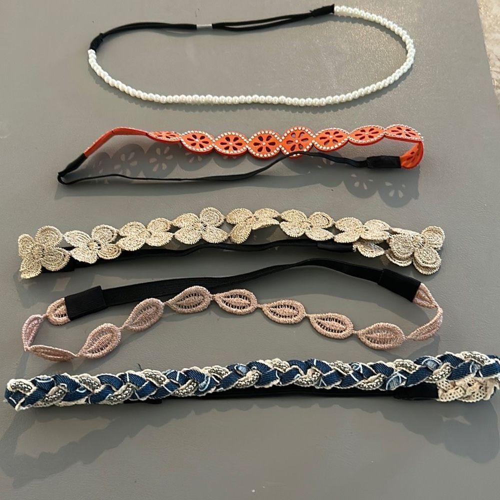 5 Headbands 